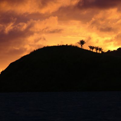 zwei wollen meer reiseblog segeln pazifik fiji yasawa inseln sonnenuntergang kokospalmen