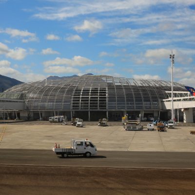 Der internationale Flughafen La Tontouta in Neukaledonien