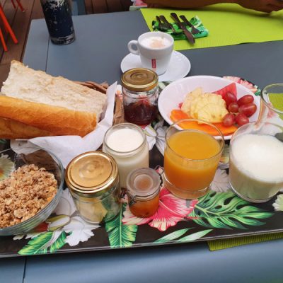 Plastikreduziertes Frühstück im Hotel Gondwana